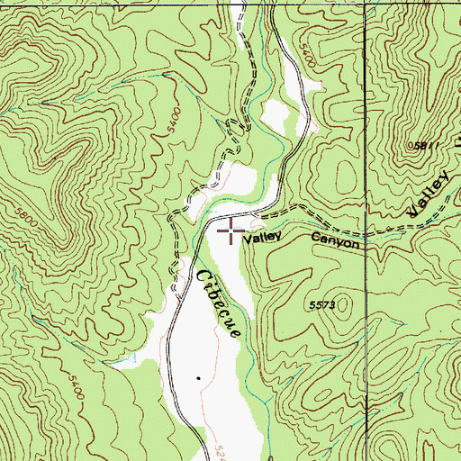 Topographic Map of Valley View Canyon, AZ