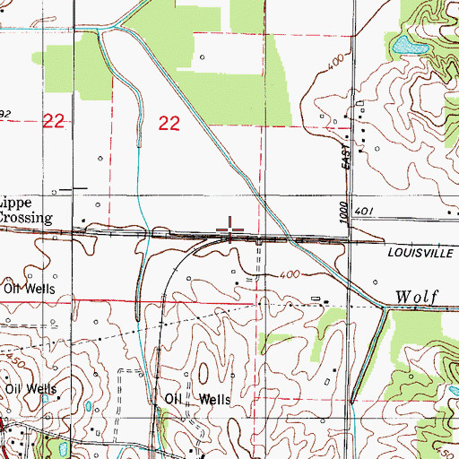 Topographic Map of Philip Station, IN