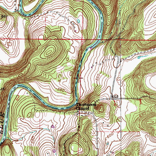 Topographic Map of Wynnsboro (historical), IN