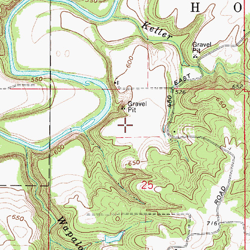 Topographic Map of Cornstalk (historical), IN