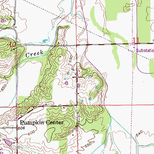 Topographic Map of Gooseport, IN