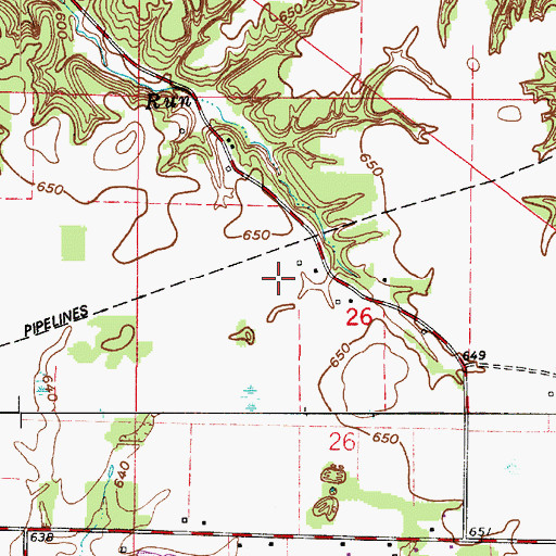 Topographic Map of Superior, IN
