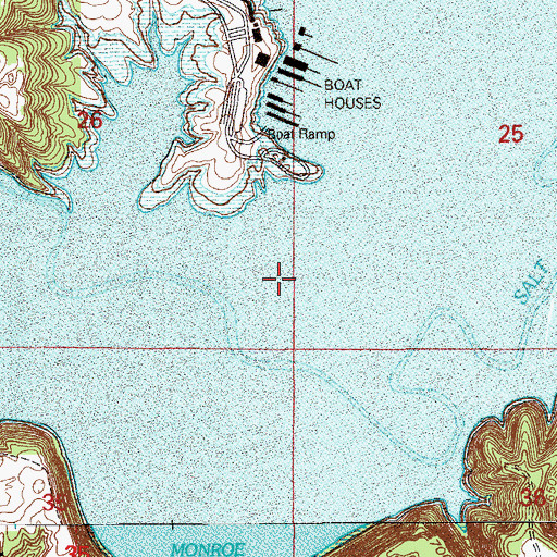Topographic Map of Fairfax, IN