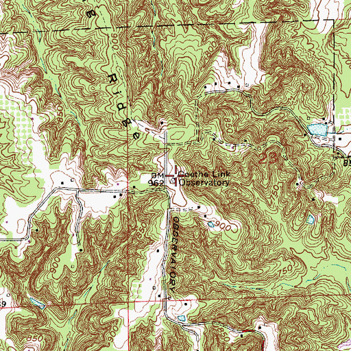 Topographic Map of Goethe Link Observatory, IN