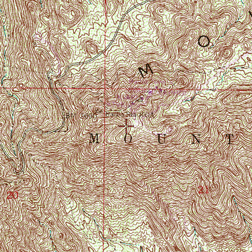 Topographic Map of KSLX-FM (Scottsdale), AZ