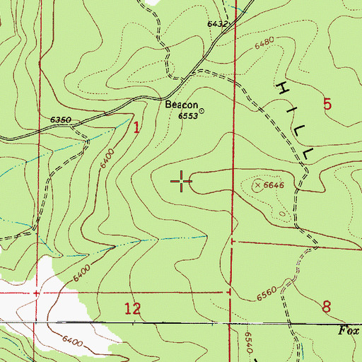 Topographic Map of KQST-FM (Sedona), AZ