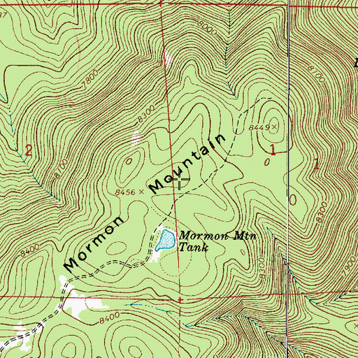 Topographic Map of KSED-FM (Sedona), AZ