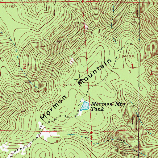 Topographic Map of KQST-FM (Sedona), AZ