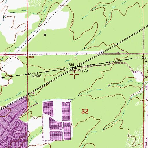Topographic Map of KKYZ-FM (Sierra Vista), AZ