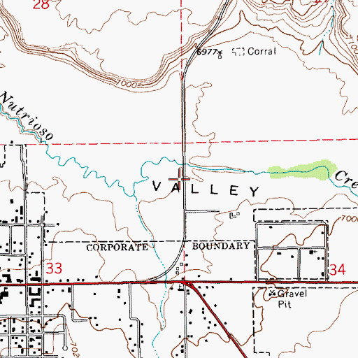 Topographic Map of KQAZ-FM (Springerville), AZ