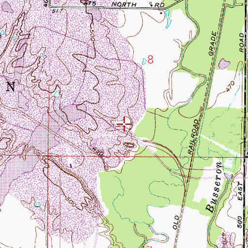 Topographic Map of Hamilton Pond, IN