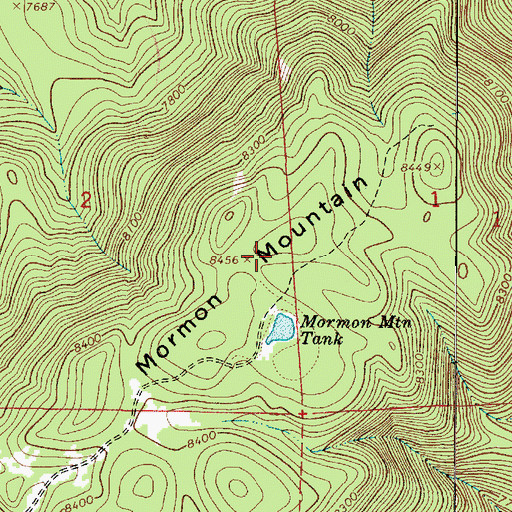Topographic Map of KKTM-TV (Flagstaff), AZ