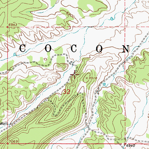 Topographic Map of KZJC-TV (Flagstaff), AZ