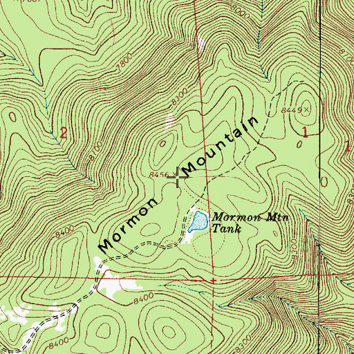 Topographic Map of KZJC-TV (Flagstaff), AZ