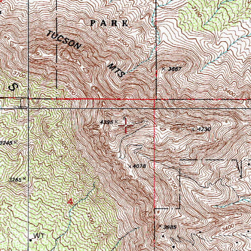 Topographic Map of KPOL-TV (Tucson), AZ