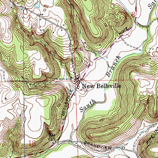Topographic Map of Lake on the Green, IN