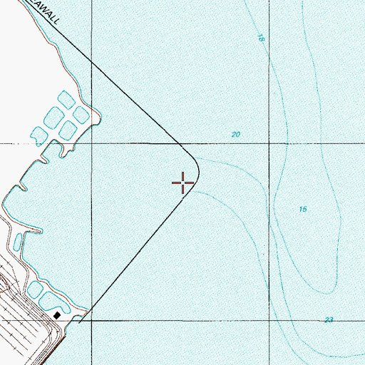 Topographic Map of Indiana Harbor North Bulkhead Light, IN