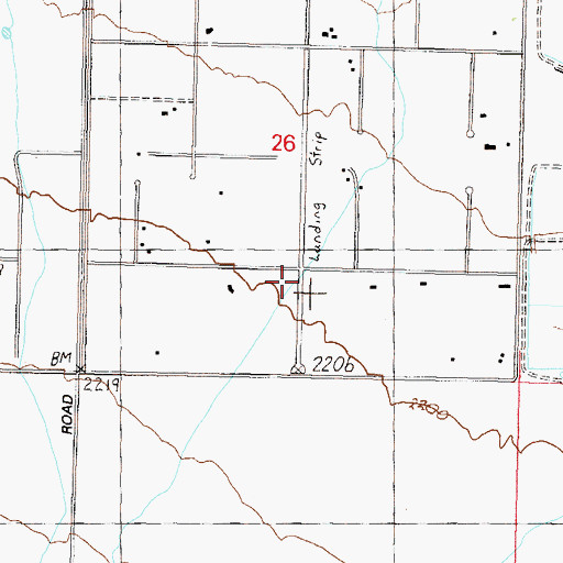 Topographic Map of Eagle Roost Airpark, AZ