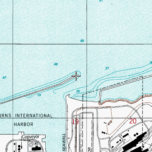 Topographic Map of Burns Harbor North Light 2, IN