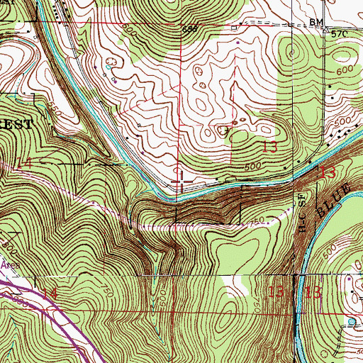 Topographic Map of Sharps Mill Post Office (historical), IN