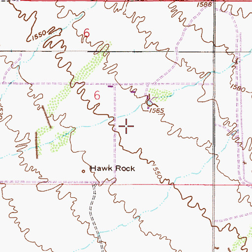 Topographic Map of Womack Airport (historical), AZ
