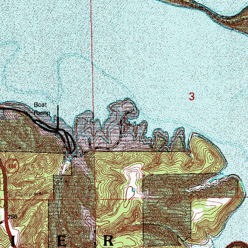 Topographic Map of South Granger Post Office (historical), IN