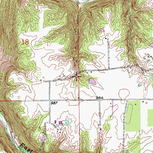 Topographic Map of Pritog School (historical), IN