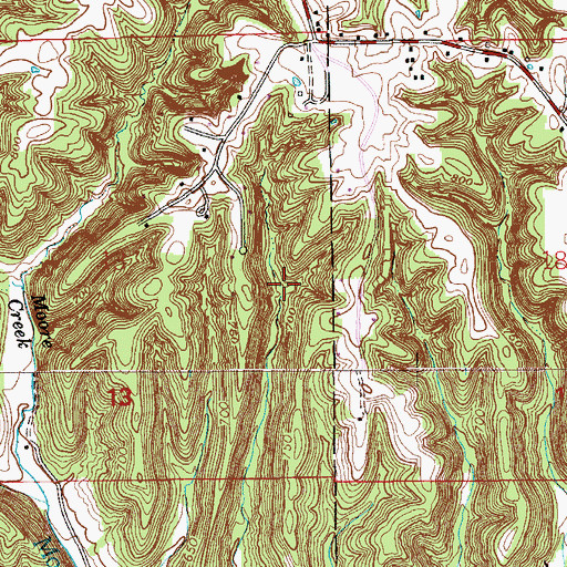 Topographic Map of Buzzard Roost Recreation Area, IN