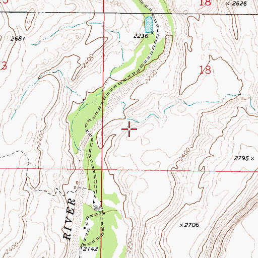 Topographic Map of Cross Y Ranch Airport (historical), AZ