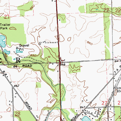 Topographic Map of Township of Butler, IN