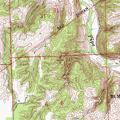 Topographic Map of Township of Butler, IN
