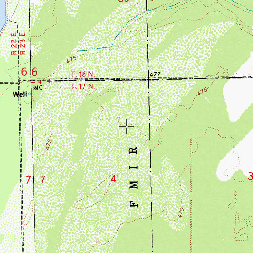 Topographic Map of Eagle Airpark, AZ