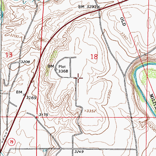Topographic Map of Montezuma Airport, AZ