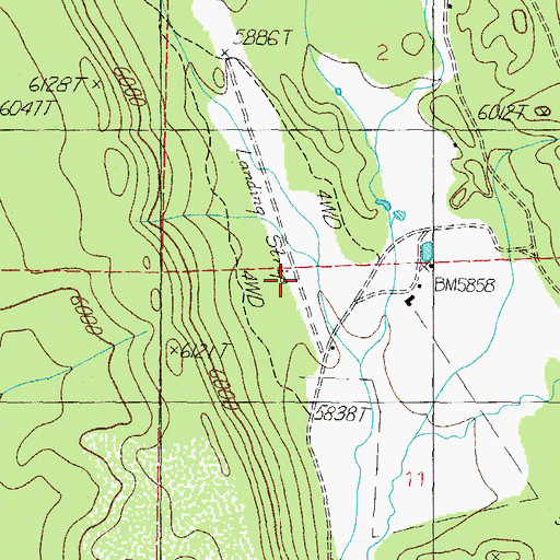 Topographic Map of Yolo Ranch Airport, AZ
