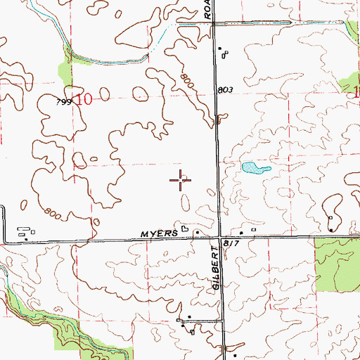 Topographic Map of Township of Chester, IN