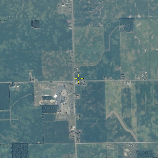 Aerial/Satellite Image of Township of Chester, IN