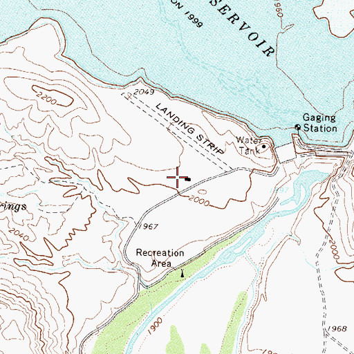 Topographic Map of Horseshoe Dam Heliport, AZ