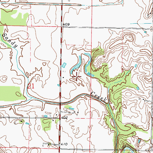 Topographic Map of Township of Hammond, IN