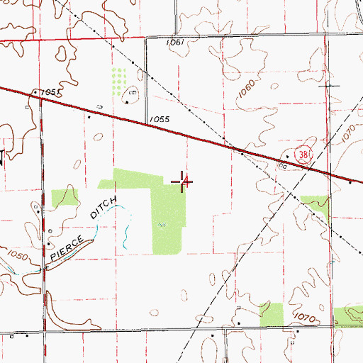Topographic Map of Township of Harrison, IN