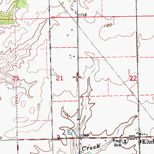 Topographic Map of Township of Harrison, IN