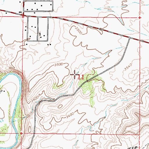 Topographic Map of Solair Estates Airport (historical), AZ