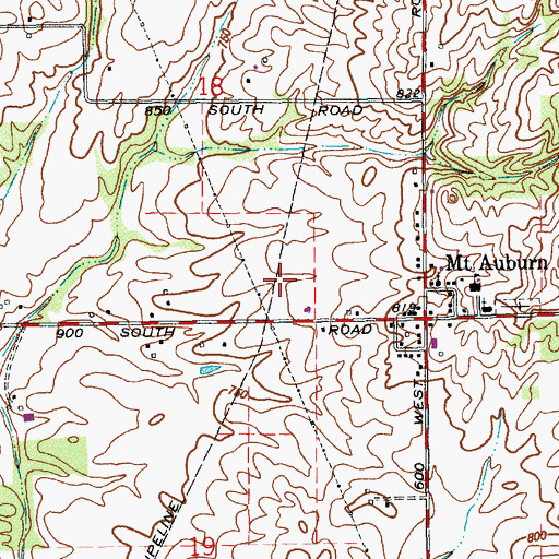 Topographic Map of Township of Jackson, IN