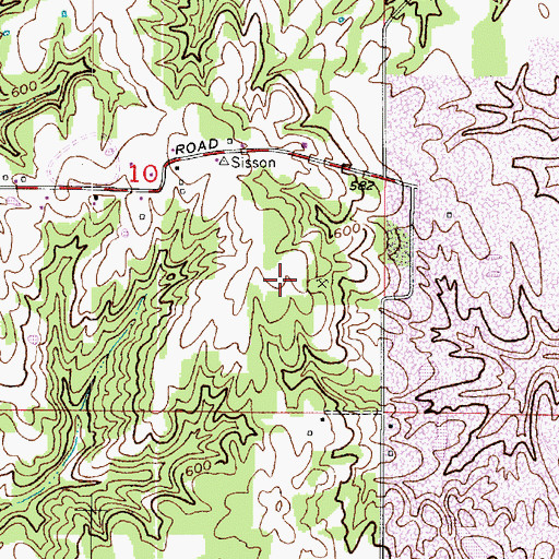Topographic Map of Township of Jefferson, IN