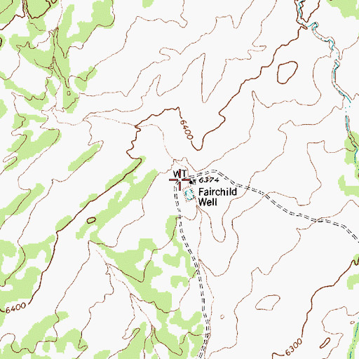 Topographic Map of Fairchild Well, AZ