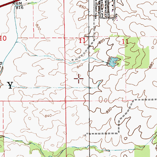 Topographic Map of Township of Liberty, IN