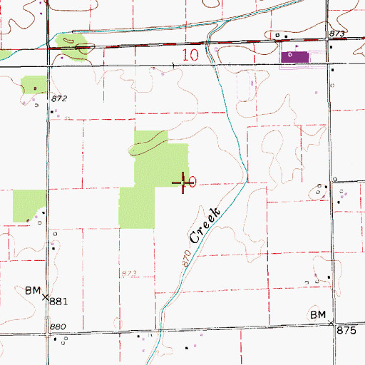 Topographic Map of Township of Liberty, IN