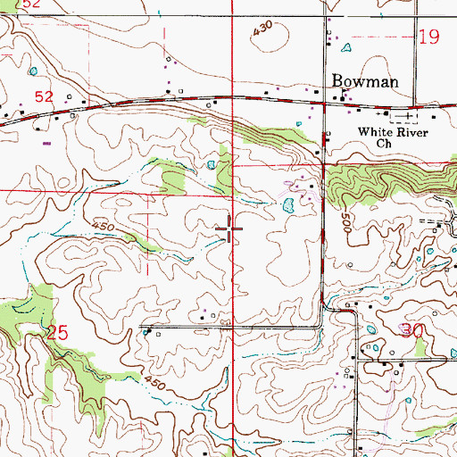 Topographic Map of Township of Madison, IN