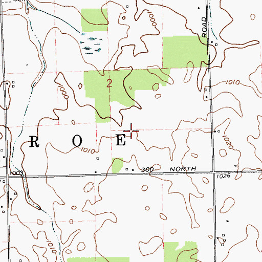 Topographic Map of Township of Monroe, IN
