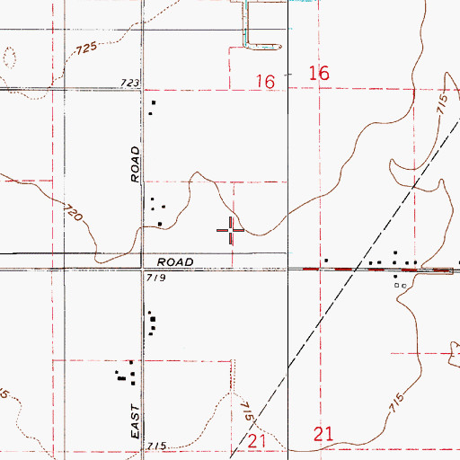 Topographic Map of Township of Morgan, IN