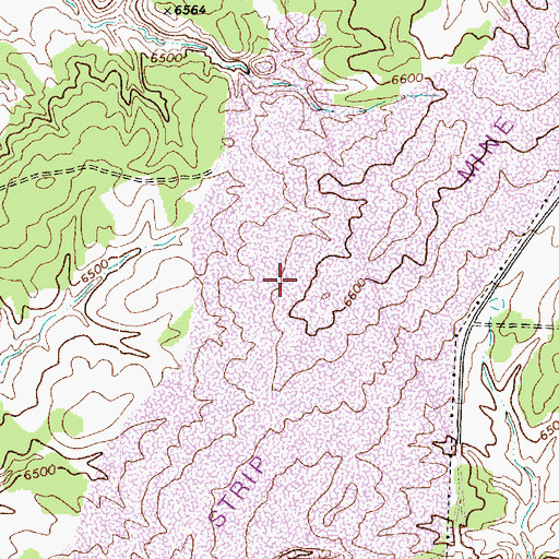 Topographic Map of Peabody Bedard Field, AZ